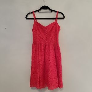 Aritzia Talula red lace dress